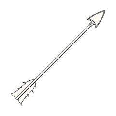 free spirit arrow rustic tribal decoration vector illustration