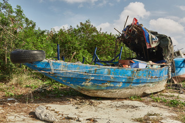Abandoned boat - 150565621