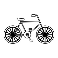 Fototapeta na wymiar bicycle vehicle icon over white background. vector illustration