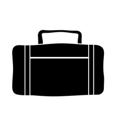 gym bag icon over white background. vector illustration