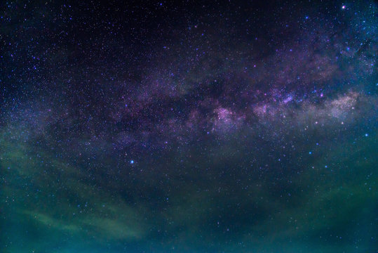 Detail of Milky Way Galaxy ,Long exposure photograph.