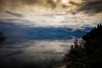 clouds and lake montenegro