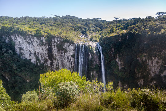 Waterfall of Itaimbezinho Canyon at Aparados da Serra National Park - Cambara do Sul, Rio Grande do Sul, Brazil