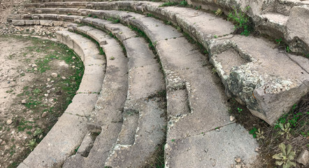 tarihi tiyatro merdivenleri ve işçiliği