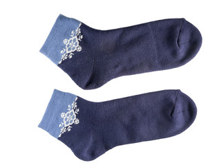 Isolated women's socks 