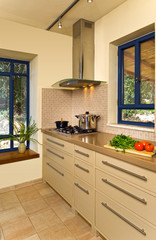 Interior design, kitchen, dining room