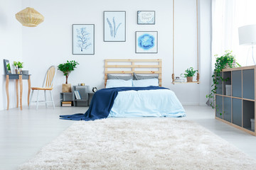 New design bedroom with plants