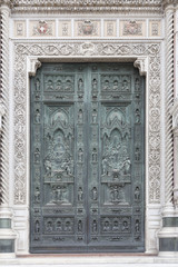 Facade of the Cathedral of Santa Maria del Fiore in Florence
