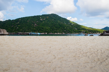 tropical beach and mountain on island,Thailand.