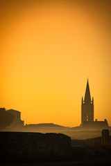 Obraz premium Saint Emilion Sunrise, Bordeaux Vineyard, France