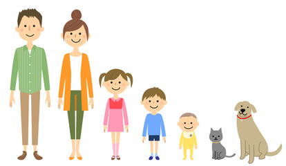 仲良しファミリー　二世代家族