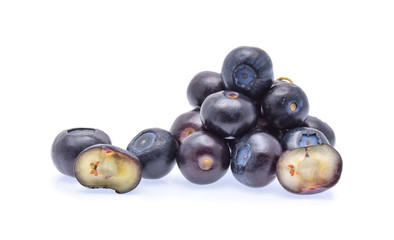 blueberry isolated on white background.