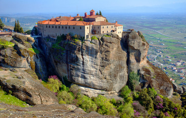 Meteora, Greece. Monastery of Saint Stephen Holy Monastery.