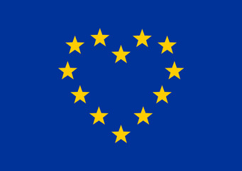 Europa Herz, Sterne, EU Symbol, Europäische Union, I love Europe © Anne Mathiasz