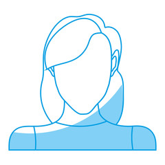 woman avatar icon over white background. vector illustration