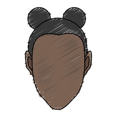 woman avatar icon over white background. colorful design. vector illustration