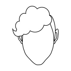 woman avatar icon over white background. vector illustration