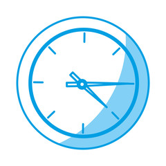 wall Clock icon over white background. vector illustration