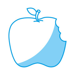 apple fruit icon over white background. vector illustration