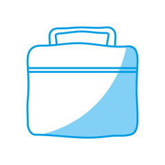 gym bag icon over white background. vector illustration