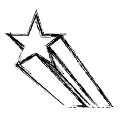 star icon over white background. vector illustration