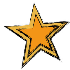 star icon over white background. vector illustration
