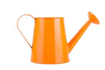 Watering can on an isolated white background background