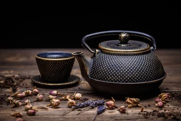 Foto op Aluminium Closeup of tea set © Grafvision