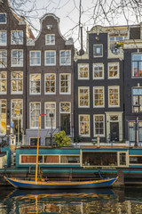 Obraz premium Costruzioni tra i canali di Amsterdam