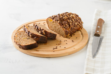 Healthy whole grain fitness bread