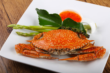 Boiled crab