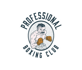 Professional boxer colored