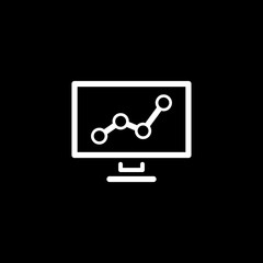 Business Analytics Icon. Concept. Flat Design.