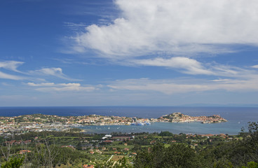 Obraz premium Portoferrraio - Vedita da Monte Orello
