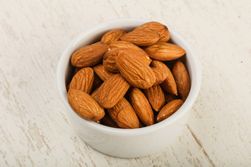 Almond in the bowl