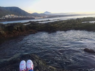 resting near the ocean 