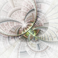 Clocwork fractal texture, digital artwork for creative graphic design