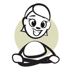 Stickmamn Emotion Woman laugh