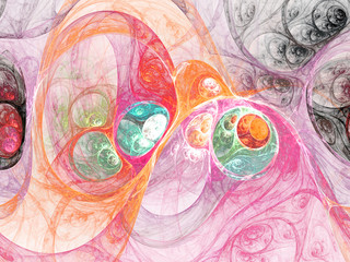 Colorful fractal pattern, digital artwork for creative graphic design