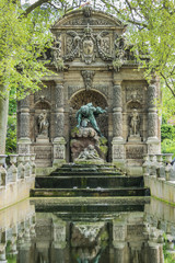 Fototapeta na wymiar Medici fountain (1630). Jardin du Luxembourg. Paris, France.