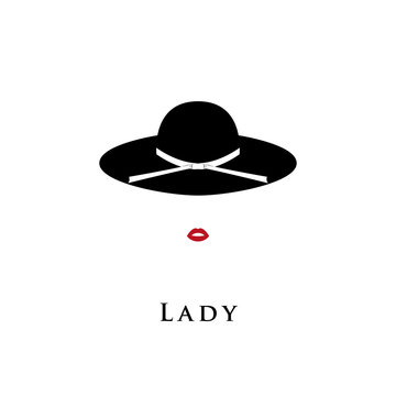 Logo women face on white background.