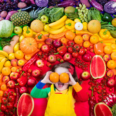 Healthy fruit and vegetable nutrition for kids