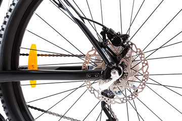 Mountain Bike Wheel Closeup