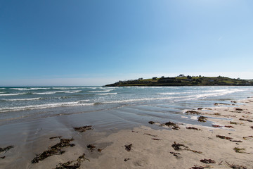 Clonakilty Harbour - view of the Inchydoney beach located in West Cork, Ireland. 