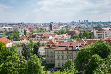 Fototapeta na wymiar Республика Чехия. Городская панорама города Прага