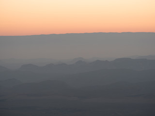 Negev Desert after Sunset