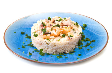 delicious rice with seafood