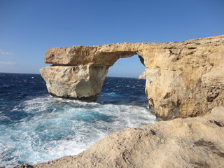 Fototapeta na wymiar Azure Window Dwejra, Gozo, Malta