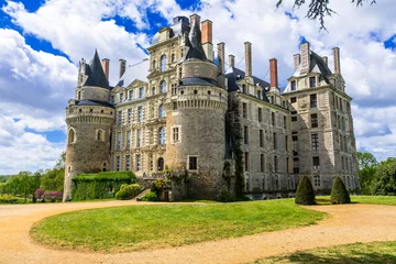 Cercles muraux Château  mysterious castles of France - Chateau de Brissac ,Loire valley
