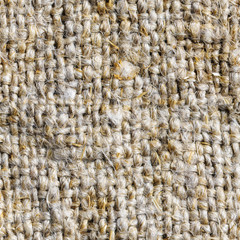 Close up of natural linen fabric, seamless texture